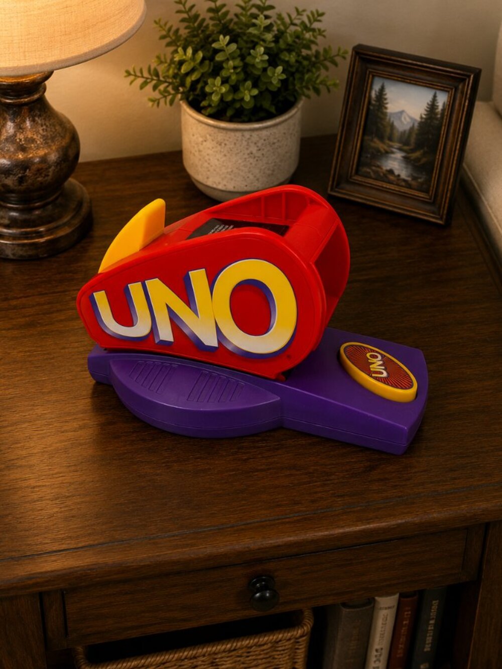 1998 UNO Attack Game with Cards - SHUFFLE - WORKS